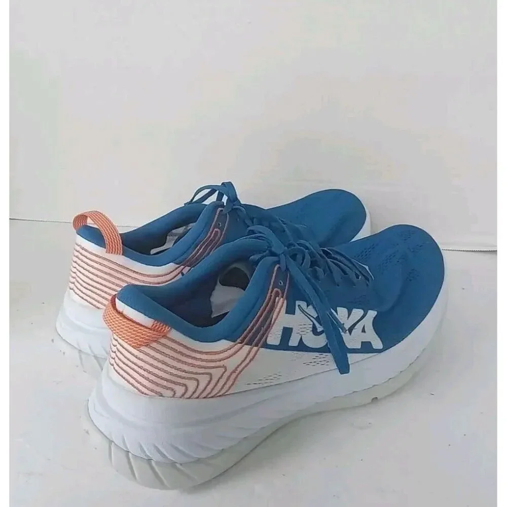 HOKA Running Shoes‎ Athletic Sneakers Blue Coral Performance Training Cushioned